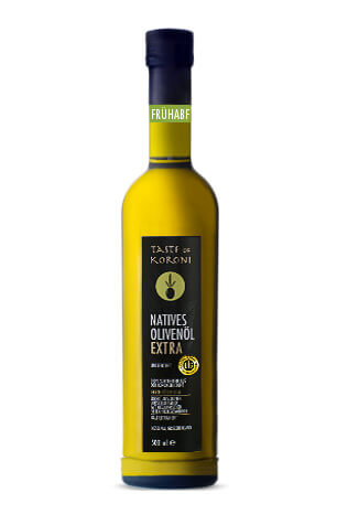Taste of Koroni natives Olivenöl extra Frühabfüllung Flasche 0,50 Ltr.