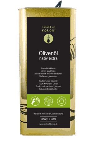 Olivenöl 5 Liter Kanister aus Griechenand