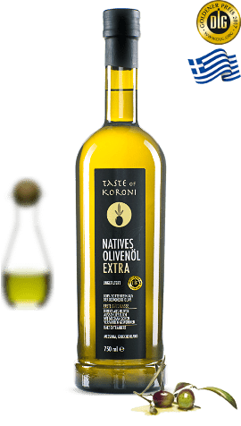 Taste of Koroni - Griechisches Olivenöl sortenrein - Flasche 0,75 Liter